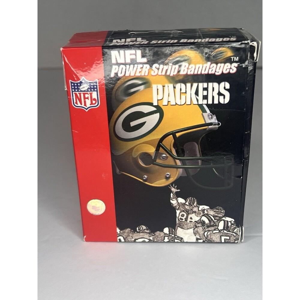 Y2k 2004 Green Bay Packers NFL Power Strip Bandages 1st Edition Collectible New